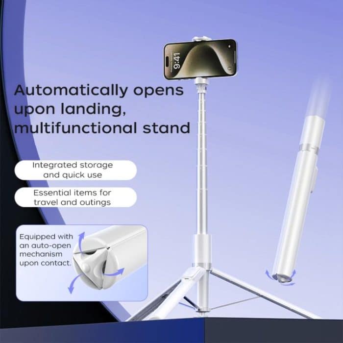 FUNSNAP X96 1.8m Auto Pop Open Tripod Remote Selfie Stick, X96 – Bild 4