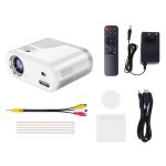 hoco DT2 1280x720P 140ANSI Smart WiFi Bluetooth Projector Android Version, EU Plug – Bild 6