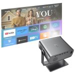 hoco DT5 1920x1080P 270ANSI Smart Electric Focus Projector Android Version, EU Plug, US Plug – Bild 4