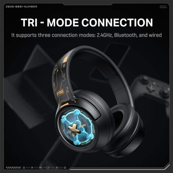 ONIKUMA GT802  Bluetooth 2.4G Wired E-sports Game Headset, GT802 – Bild 3