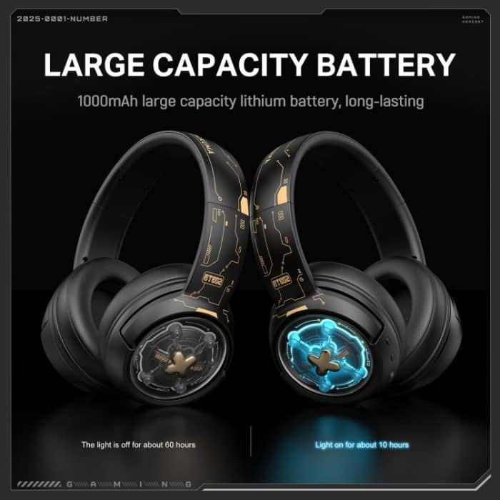 ONIKUMA GT802  Bluetooth 2.4G Wired E-sports Game Headset, GT802 – Bild 6