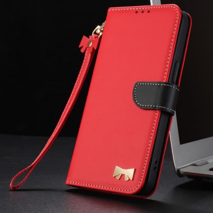Metal Bow Leather Phone Case with Hand Strap, For iPhone 12 Pro Max, For iPhone 11 Pro Max, For iPhone 11, For iPhone 11 Pro – Bild 8