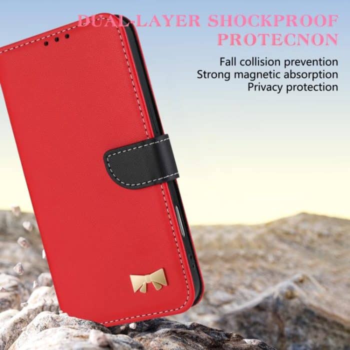 Metal Bow Leather Phone Case with Hand Strap, For iPhone 17 Pro Max, For iPhone 17 Pro, For iPhone 17, For iPhone 17 Air – Bild 4