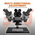 Kaisi 6558 6,5-58X Synchronzoom Trinokular-Stereomikroskop – Bild 2