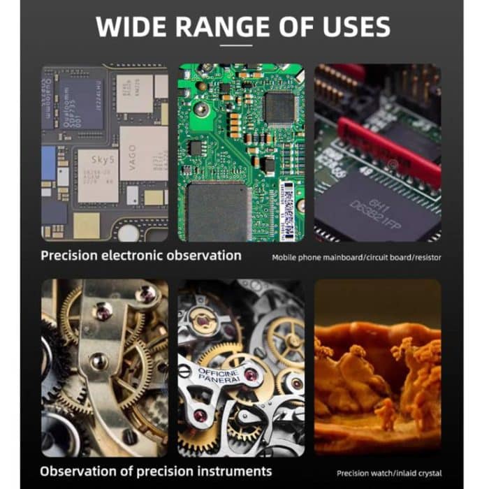 Kaisi 6558 6,5-58X Synchronzoom Trinokular-Stereomikroskop – Bild 4
