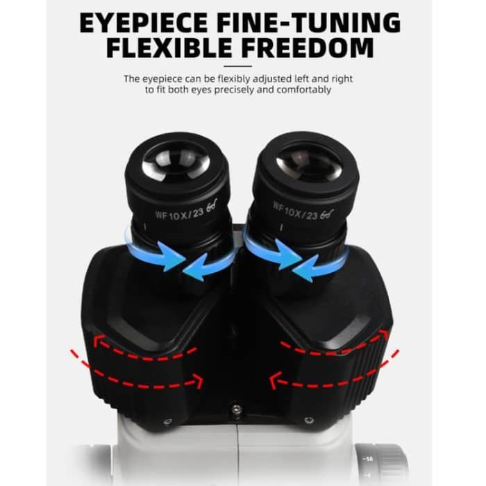 Kaisi 6558 6,5-58X Synchronzoom Trinokular-Stereomikroskop – Bild 6