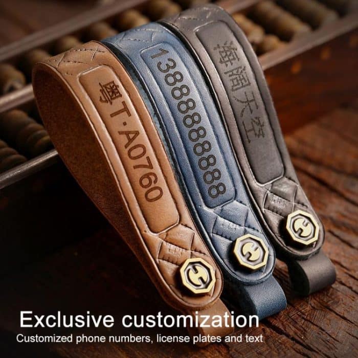 For Kia Carnival Hallmo B087 Crazy Horse Cowhide Car Key Protection Cover, For Kia Carnival – Bild 6