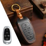 For Hyundai Staria / Sonata 5-button B123 Crazy Horse Cowhide Car Key Protection Cover, For Hyundai Staria 5-button, For Hyundai Staria / Sonata 5-button