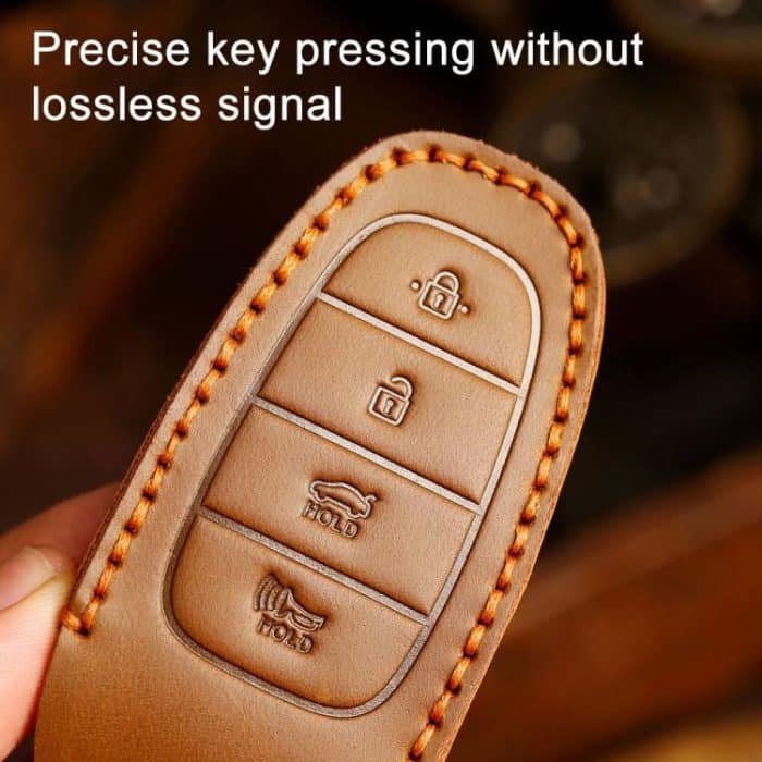 For Hyundai Staria / Sonata 7-button B124 Crazy Horse Cowhide Car Key Protection Cover, For Hyundai Staria 7-button, For Hyundai Staria / Sonata 7-button – Bild 7