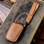 For Toyota North American 2+1-button C012 Crazy Horse Cowhide Car Key Protection Cover, For Toyota North American 2+1-button – Bild 2