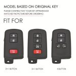 For Toyota North American 3+1-button C013 Crazy Horse Cowhide Car Key Protection Cover, For Toyota North American 3+1-button – Bild 7