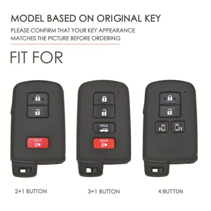 For Toyota North American 3+1-button C013 Crazy Horse Cowhide Car Key Protection Cover, For Toyota North American 3+1-button – Bild 7