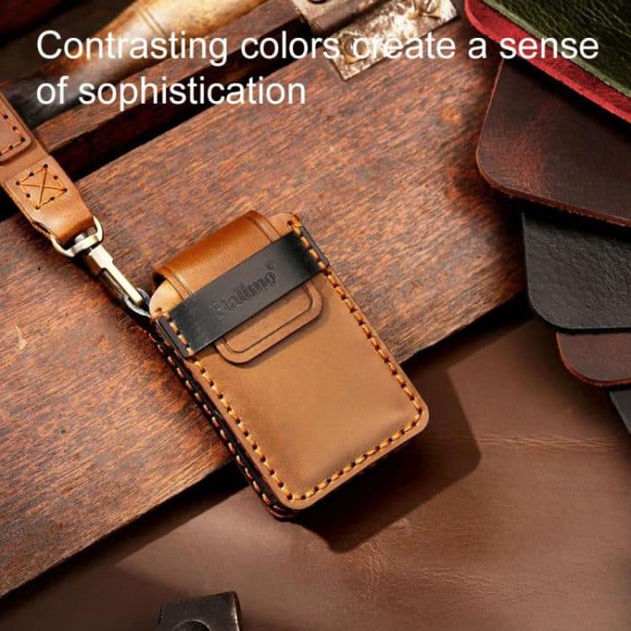 For Volvo XC60 / XC90 / S90 6-button C047 Crazy Horse Cowhide Car Key Protection Cover, For Volvo XC60 6-button, For Volvo XC60 / XC90 / S90 6-button – Bild 6