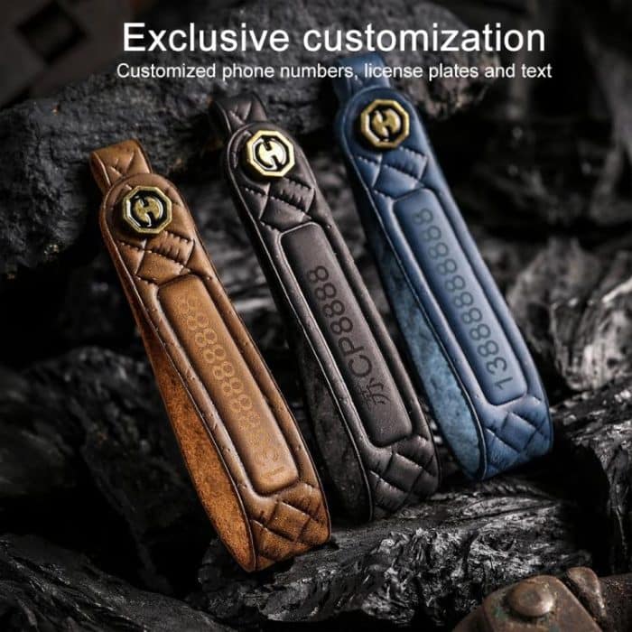 For Kia Carnival SX Hallmo E171 Crazy Horse Cowhide Car Key Protection Cover, For Kia Carnival SX – Bild 3