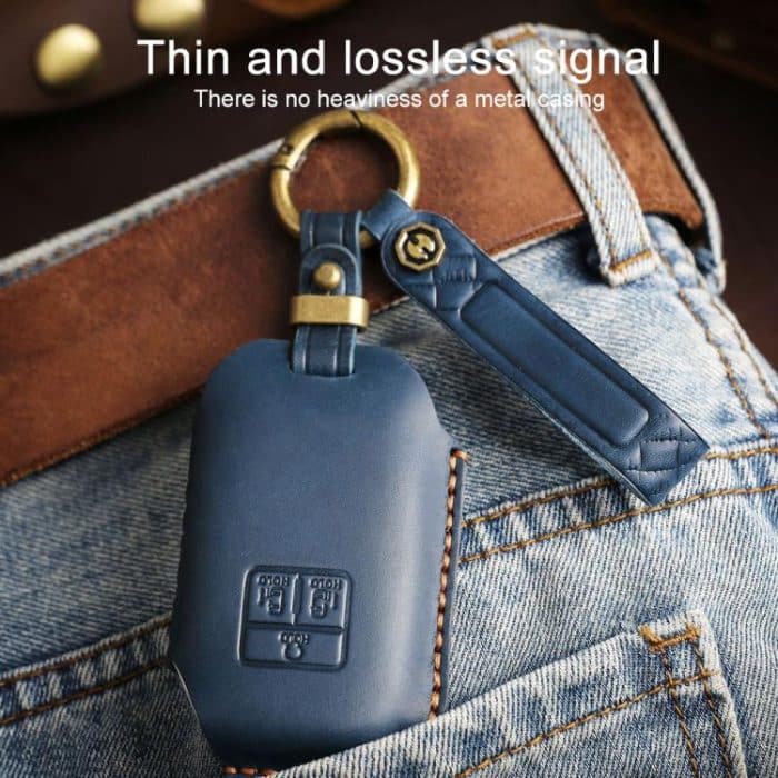 For Kia Carnival SX Hallmo E171 Crazy Horse Cowhide Car Key Protection Cover, For Kia Carnival SX – Bild 6