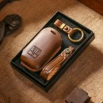 For Kia Carnival SX Hallmo E171 Crazy Horse Cowhide Car Key Protection Cover, For Kia Carnival SX – Bild 8