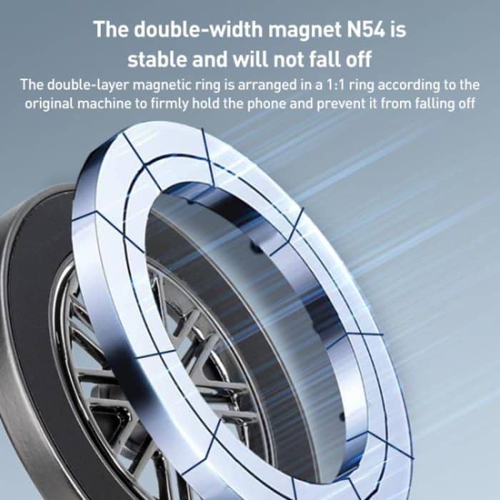 G511 360 Degree Rotating Vacuum Adsorption Magnetic Car Phone Holder – Bild 5