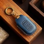 For Honda Odyssey 2024 Hallmo Crazy Horse Cowhide Car Key Protection Cover, For Honda Odyssey 2024 2-button, For Honda Odyssey 2024 5-button, For Honda Odyssey 2024 6-button – Bild 2