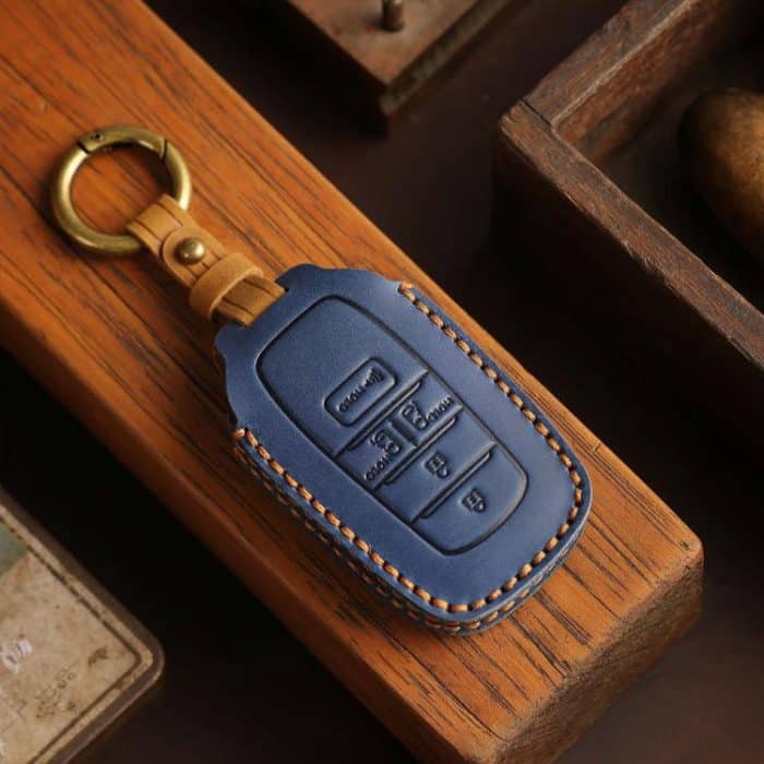For Toyota SIENNA / Granvia / Alphard / Vellfire Hallmo Crazy Horse Cowhide Car Key Protection Cover, For Toyota SIENNA 4-button, For Toyota SIENNA 5-button, For Toyota SIENNA 6-button – Bild 2
