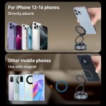 G512 Multifunctional Vacuum Double-Sided Magnetic Car Phone Holder – Bild 11