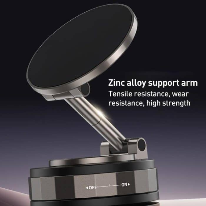 CC-T30-2F Vacuum Adsorption Alloy Magnetic Car Phone Holder – Bild 4