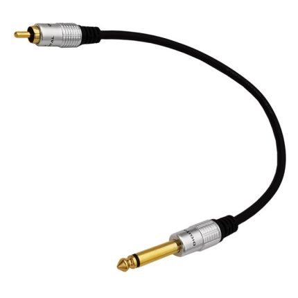 6.35mm Mono Plug Male to RCA Male Audio Adapter Cable for Ampfler, Speaker, Guitar, 0.3m, 1.8m, 3m
