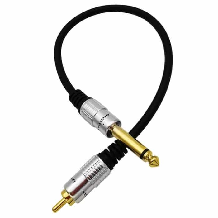 6.35mm Mono Plug Male to RCA Male Audio Adapter Cable for Ampfler, Speaker, Guitar, 0.3m, 1.8m, 3m – Bild 3