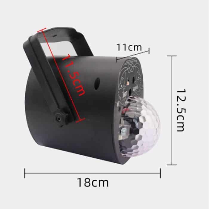 3-in-1 RGB Laser Light LED Stage Voice Control Magic Ball Lamp, No Remote Control, With Remote Control – Bild 3