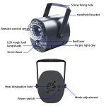 3-in-1 RGB Laser Light LED Stage Voice Control Magic Ball Lamp, No Remote Control, With Remote Control – Bild 4