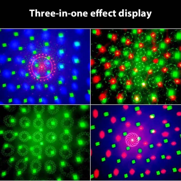 3-in-1 RGB Laser Light LED Stage Voice Control Magic Ball Lamp, No Remote Control, With Remote Control – Bild 8