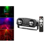 Double Magic Ball Laser Light LED Water Ripple RGB Rotating Stage Lamp, USB-IN, US Plug, EU Plug