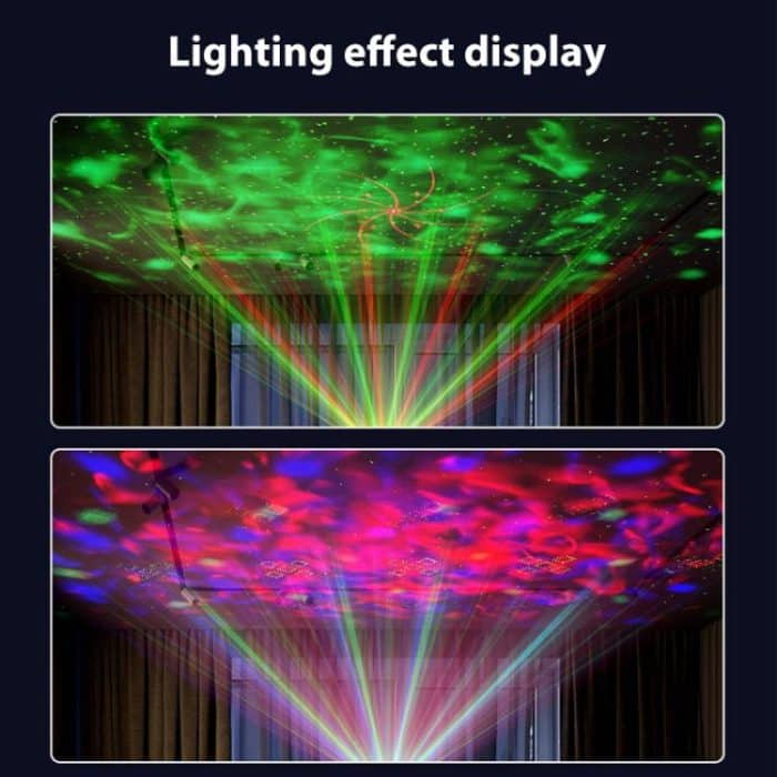 Double Magic Ball Laser Light LED Water Ripple RGB Rotating Stage Lamp, USB-IN, US Plug, EU Plug – Bild 5