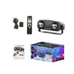 Double Magic Ball Laser Light LED Water Ripple RGB Rotating Stage Lamp, USB-IN, US Plug, EU Plug – Bild 9