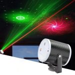 Mini Cylindrical Laser Light LED Stage Starry Projection Lamp, No Remote Control, With Remote Control