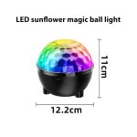Sunflower Magic Ball Light LED RGB Rotating Stage Lamp, Voice Control, Remote Control – Bild 2