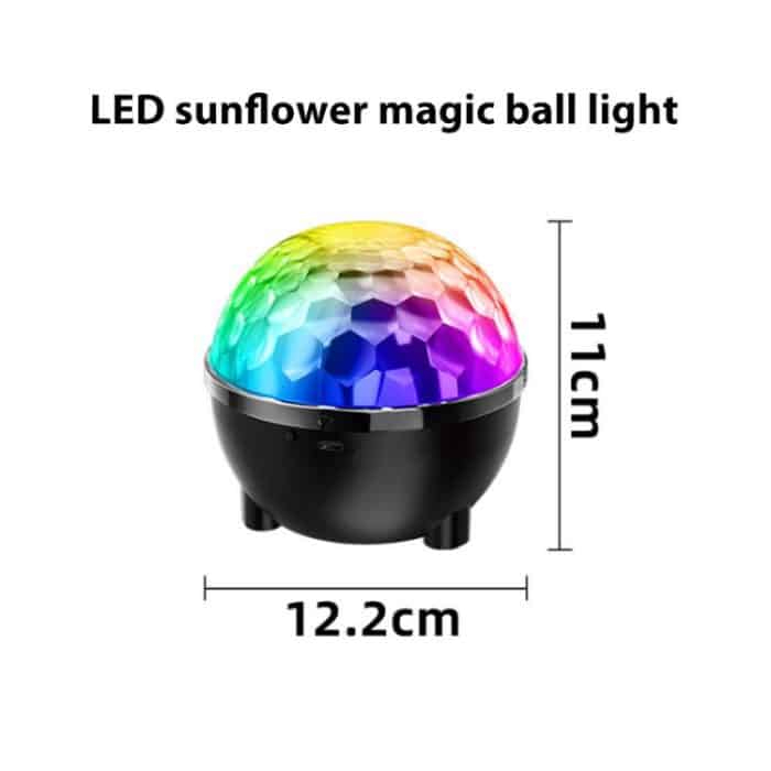 Sunflower Magic Ball Light LED RGB Rotating Stage Lamp, Voice Control, Remote Control – Bild 2
