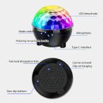Sunflower Magic Ball Light LED RGB Rotating Stage Lamp, Voice Control, Remote Control – Bild 3