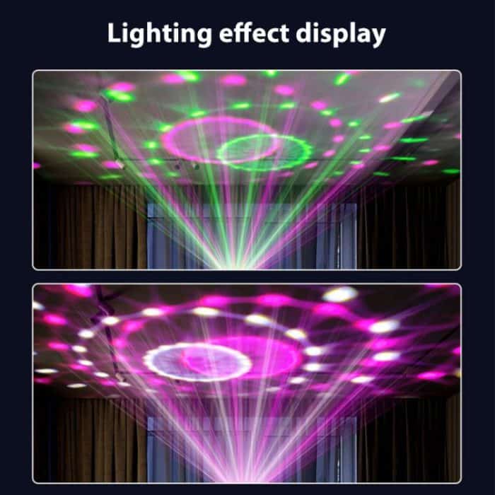Sunflower Magic Ball Light LED RGB Rotating Stage Lamp, Voice Control, Remote Control – Bild 4