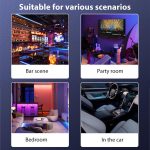 Sunflower Magic Ball Light LED RGB Rotating Stage Lamp, Voice Control, Remote Control – Bild 7