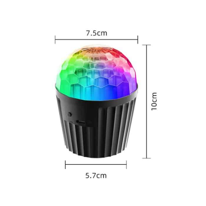 Stripe Magic Ball Light LED RGB Rotating Stage Lamp, No Remote Control, With Remote Control – Bild 2