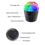 Stripe Magic Ball Light LED RGB Rotating Stage Lamp, No Remote Control, With Remote Control – Bild 3