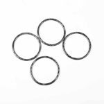 For Tesla Model 3 / Y 4pcs/Set Carbon Fiber Car Wheel Hub Decoration Ring, Car Wheel Hub – Bild 3