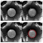 For Tesla Model 3 / Y 4pcs/Set Carbon Fiber Car Wheel Hub Decoration Ring, Car Wheel Hub – Bild 6