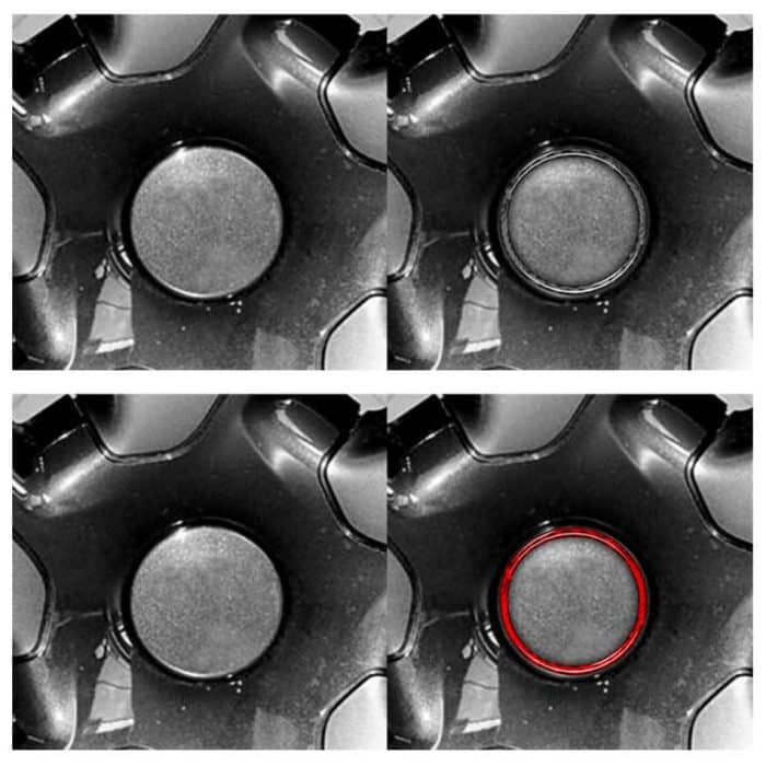 For Tesla Model 3 / Y 4pcs/Set Carbon Fiber Car Wheel Hub Decoration Ring, Car Wheel Hub – Bild 6