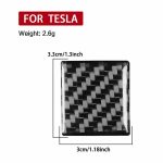 For Tesla Model 3 2019-2022 / Model Y 2019-2024 Carbon Fiber Car Emergency Light Button Decorative Sticker, For Tesla Model 3 2019-2022 / Model Y 2019-2024 Car Emergency Light Button – Bild 3