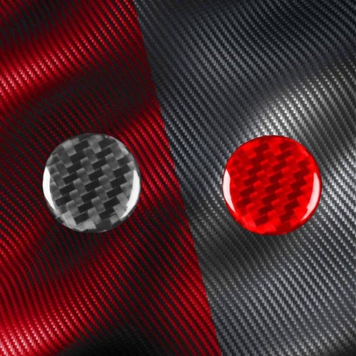 For Tesla Model 3 2023- Carbon Fiber Car Emergency Light Button Decorative Sticker, For Tesla Model 3 2023- Car Emergency Light Button – Bild 4