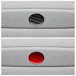 For Tesla Model 3 2023- Carbon Fiber Car Emergency Light Button Decorative Sticker, For Tesla Model 3 2023- Car Emergency Light Button – Bild 5