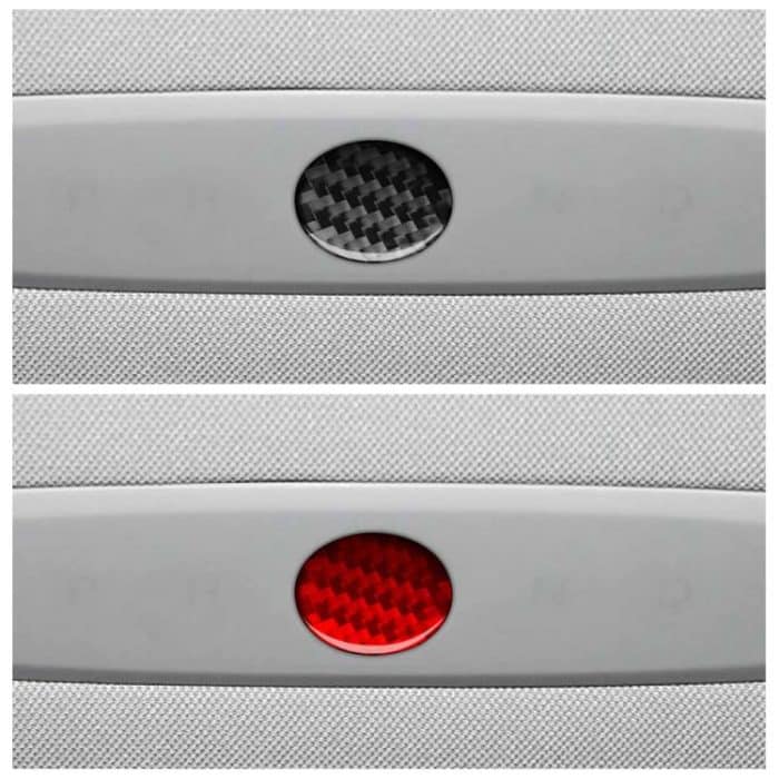 For Tesla Model 3 2023- Carbon Fiber Car Emergency Light Button Decorative Sticker, For Tesla Model 3 2023- Car Emergency Light Button – Bild 5