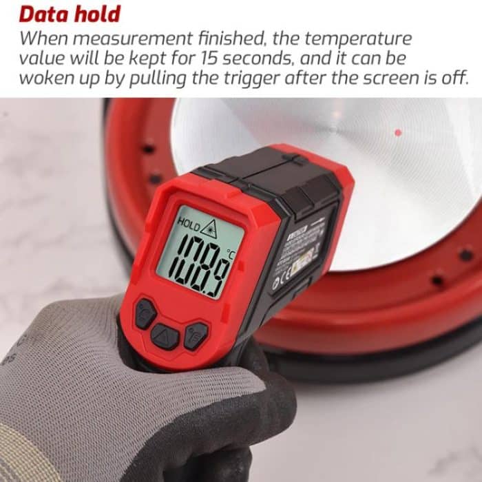 TRSI TA600B+ Infrarot-Thermometer Messbereich -32 bis 550 Grad Celsius – Bild 6