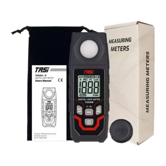 TRSI TA636B Integriertes digitales Luxmeter, Helligkeitsmessunterstützung BT – Bild 9
